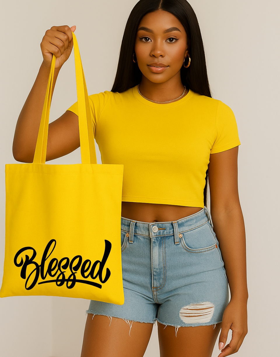 Blessed Tote Bags Heavy Canvas