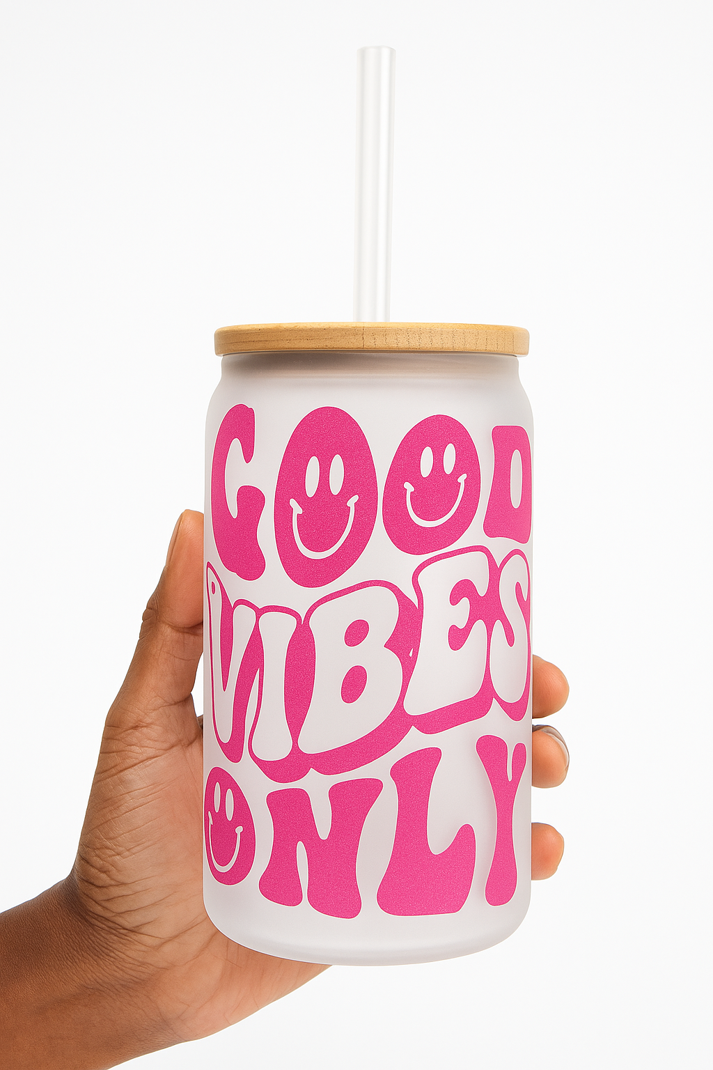 Bamboo Glass Cups 16oz