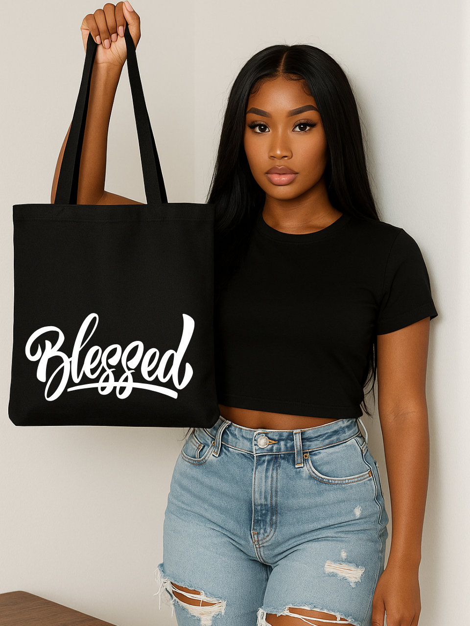 Blessed Tote Bags Heavy Canvas