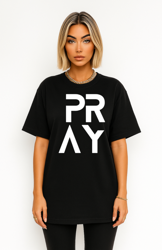 Pray Heavy Cotton T-Shirt
