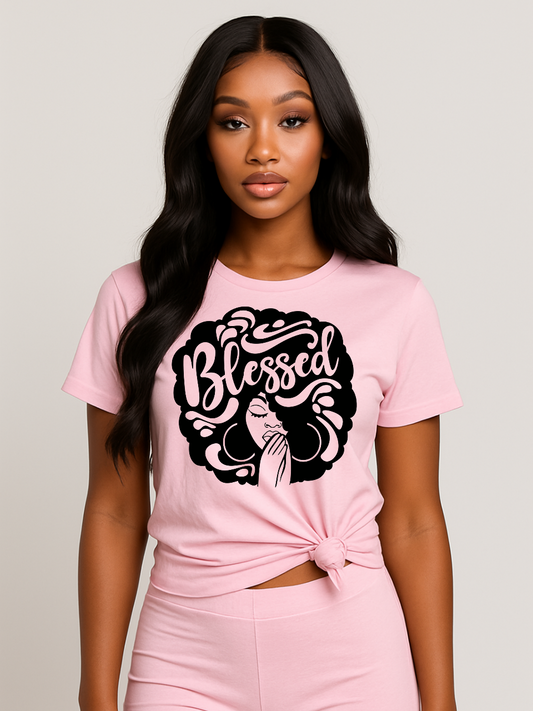 Blessed Graphic Tee Crewneck T-shirt