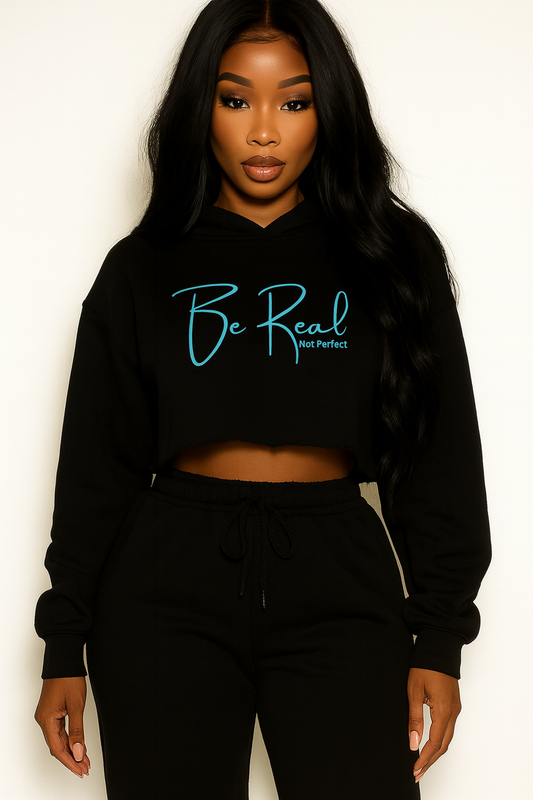 Be Real No Perfect Crop Hoodie Womenswear