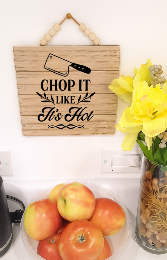 7X7 Funny Kitchen Decor Wood Wall display