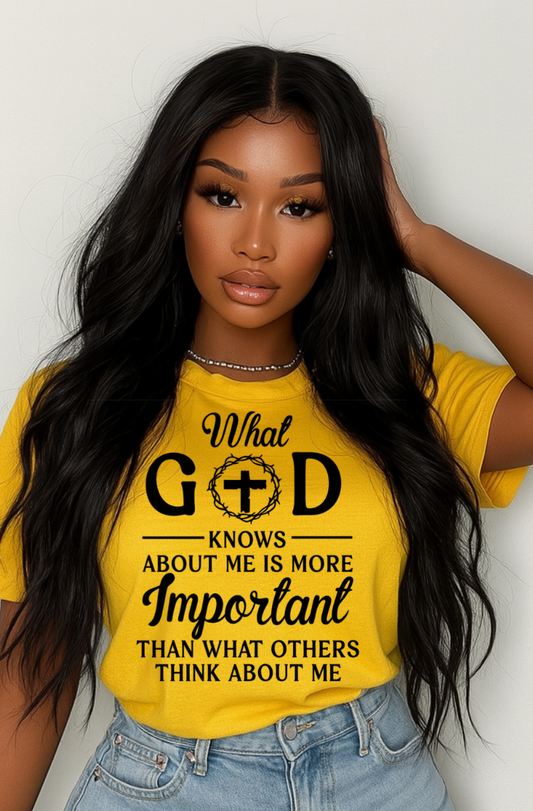 What God Knows Heavy Cotton Crewneck T-shirt