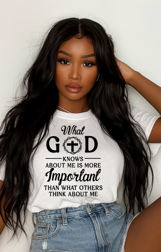 What God Knows Heavy Cotton Crewneck T-shirt