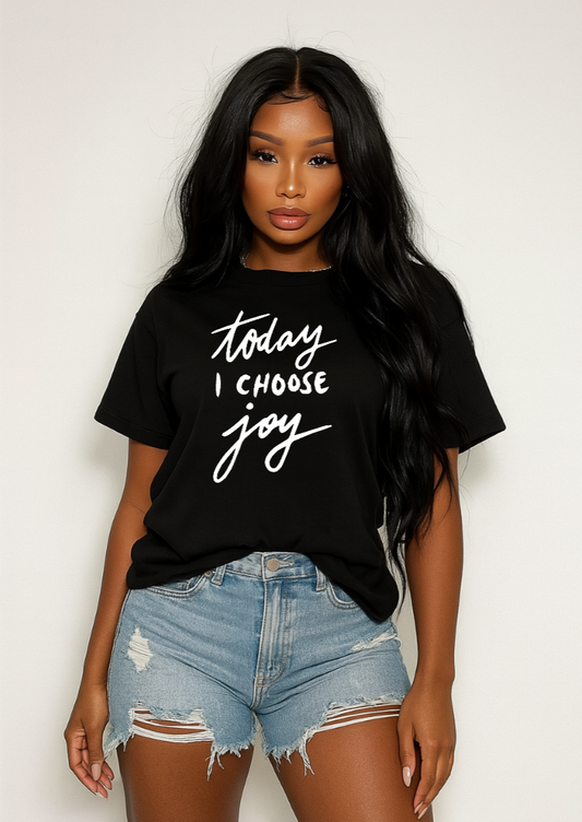 Today I Choose Joy Inspirational Heavy Cotton Crewneck Unisex T-shirt